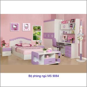 Bộ phòng ngủ trẻ em xinh xắn MS 9388 - 4