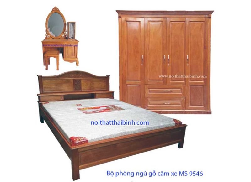 Nội thất phòng ngủ bằng gỗ tự nhiên