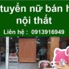 Cần tuyển nữ bán hàng nội