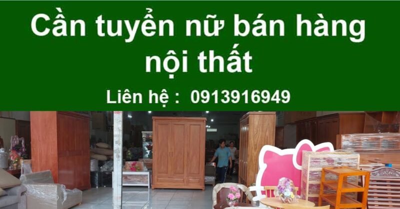 Cần tuyển nữ bán hàng nội