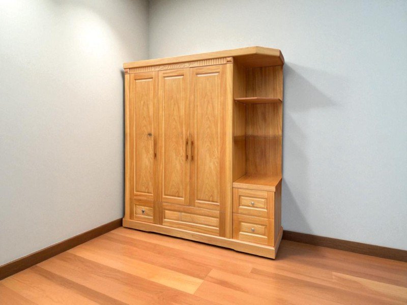 Mẫu tủ áo đẹp hiện đại bằng gỗ công nghiệp cho phòng ngủ
