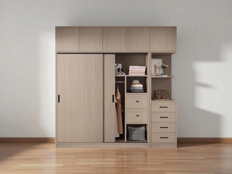 Tủ quần áo gỗ công nghiệp