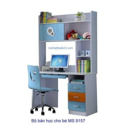 Bộ bàn học cho bé có ghế xoay MS 9157 Giá bán = 3.900.000 đ