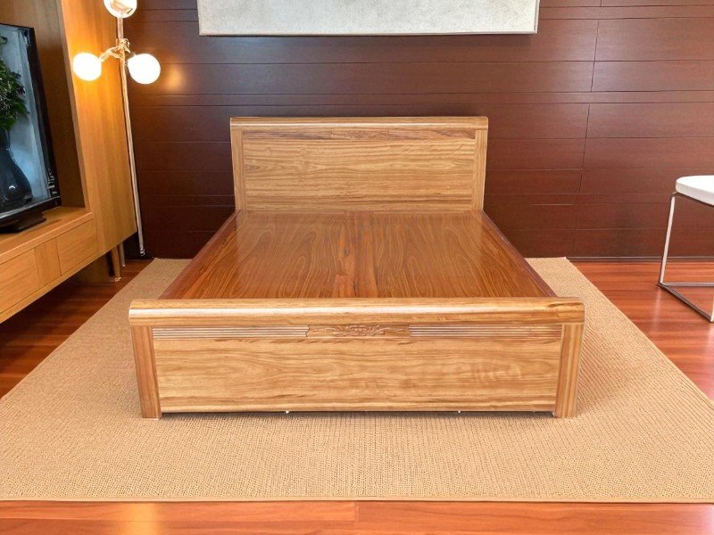 Giường gỗ tự nhiên cao cấp