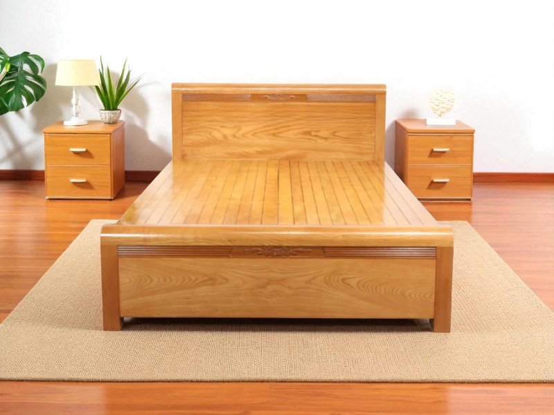 Giường cao cấp gỗ gõ đỏ chạm khắc tinh xảo phong cách cổ điển sang trọng