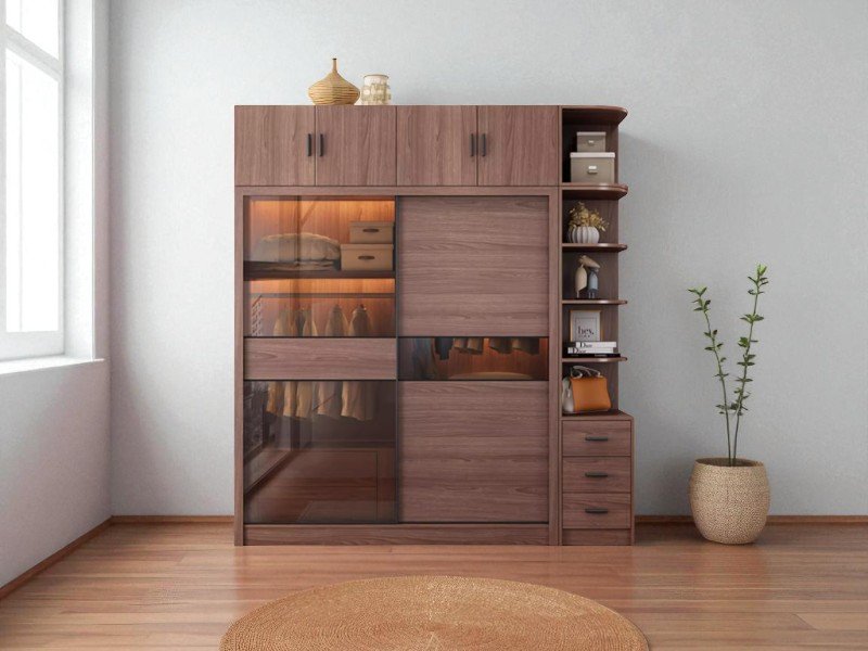 Tủ áo đẹp phong cách tân cổ điển sang trọng