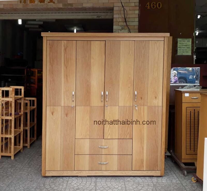 Tủ áo mdf sồi MS 9231 Giá 1m8 = 7.000.000 - Ảnh 4