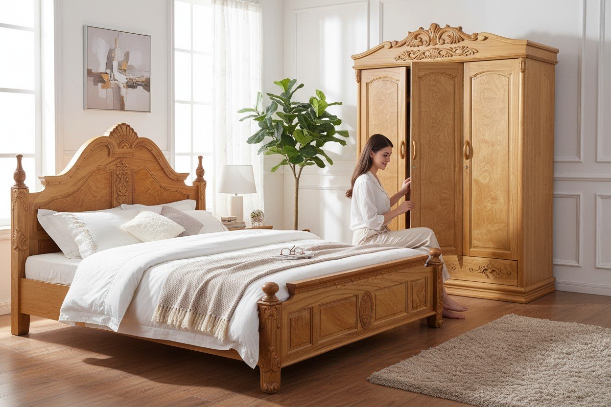 combo giường tủ phòng ngủ