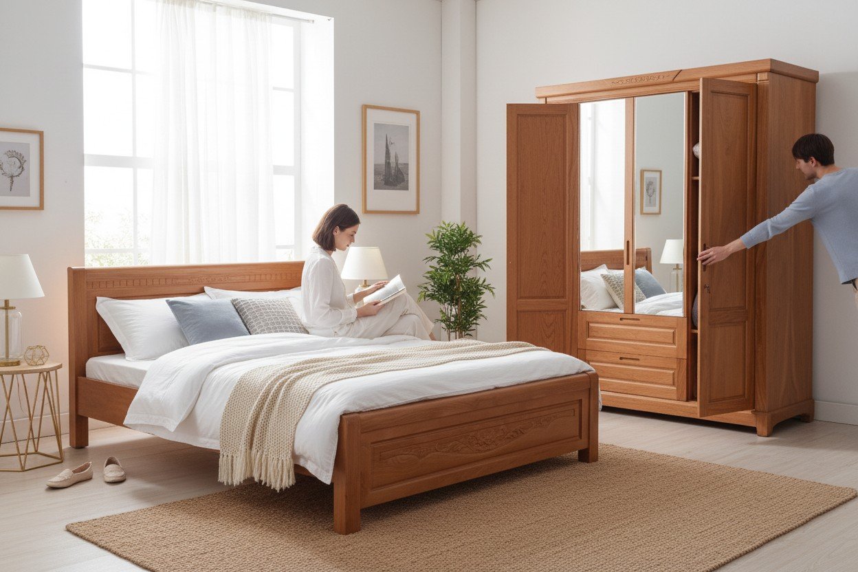 Bộ giường tủ phòng ngủ