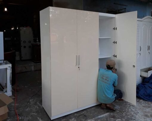 Tủ áo cửa ACRYLIC bóng gương cao cấp MS 9272 Giá 1m6 = 11.500.000 - Ảnh 5