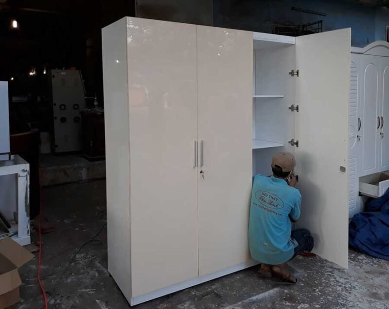 Tủ áo cửa ACRYLIC bóng gương cao cấp MS 9272 Giá 1m6 = 11.500.000 - Ảnh 5