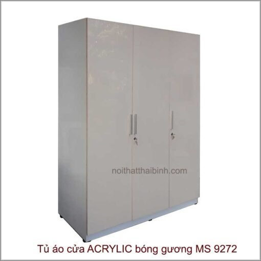 Tủ áo cửa ACRYLIC bóng gương cao cấp MS 9272 Giá 1m6 = 11.500.000