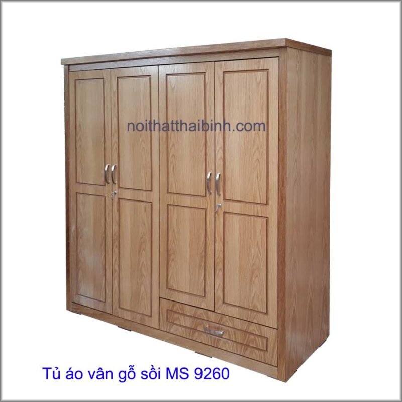 Tủ áo vân gỗ sồi MS 9260 Giá 1m8 = 7.000.000 - Ảnh 3