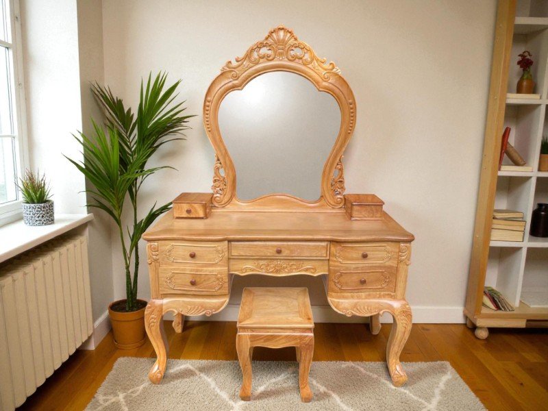 Bàn trang điểm gỗ công nghiệp