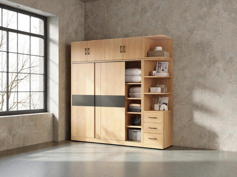 Tủ quần áo gỗ xoan đào