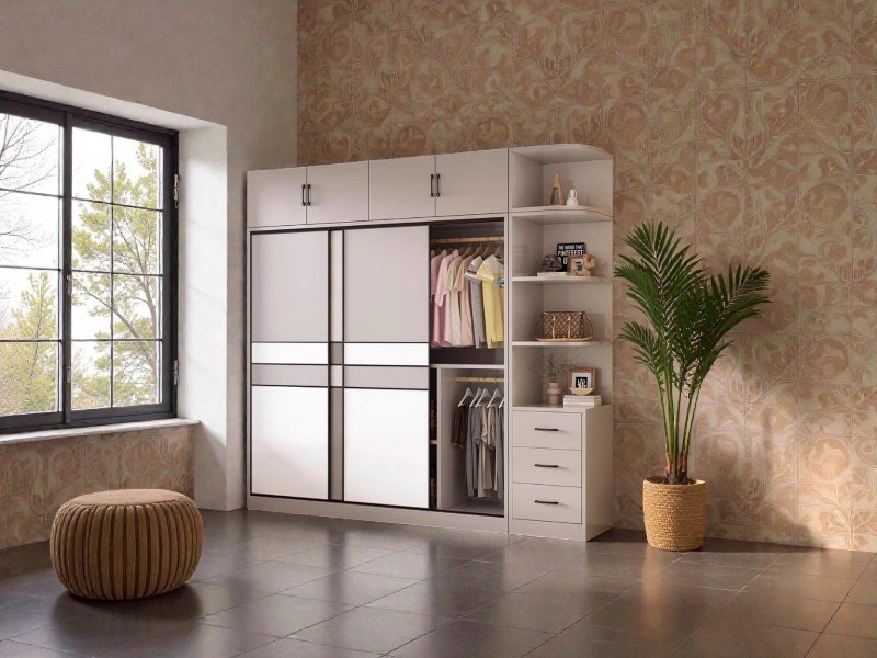 Tủ quần áo gỗ xoan đào