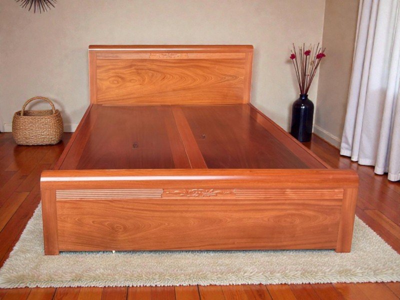 Giường ngủ hiện đại giá rẻ phong cách Nhật Bản tối giản