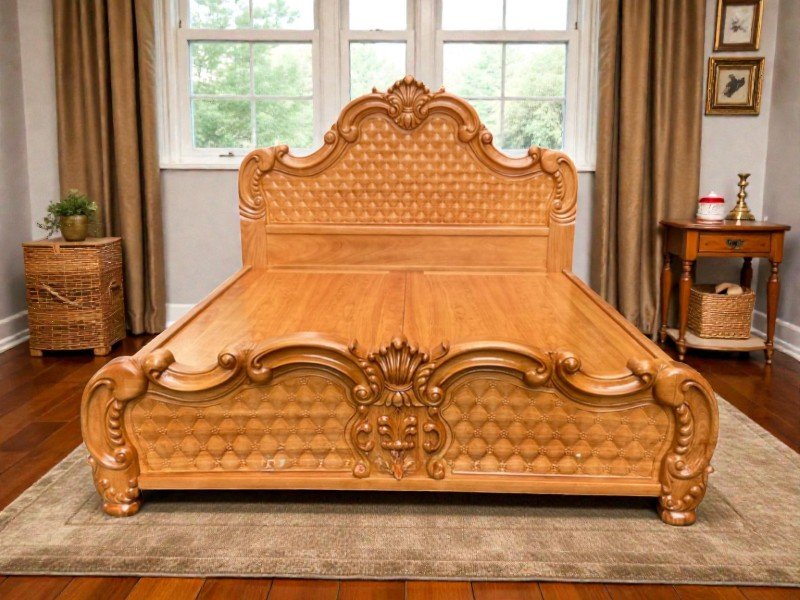 Giường ngủ hiện đại giá rẻ gỗ MDF chất lượng cao