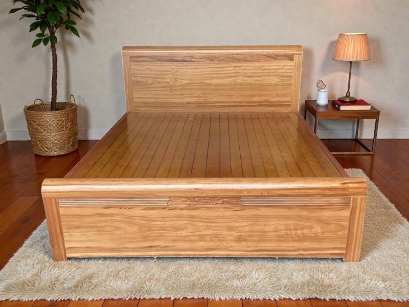 Giường gỗ công nghiệp
