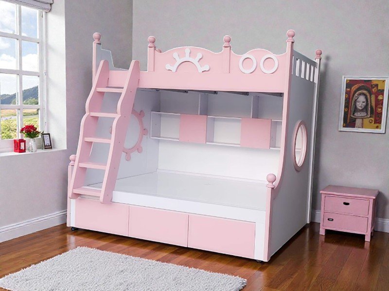 Giường tầng gỗ lựa chọn tối ưu cho không gian nhỏ 2025 13 Giường tầng gỗ