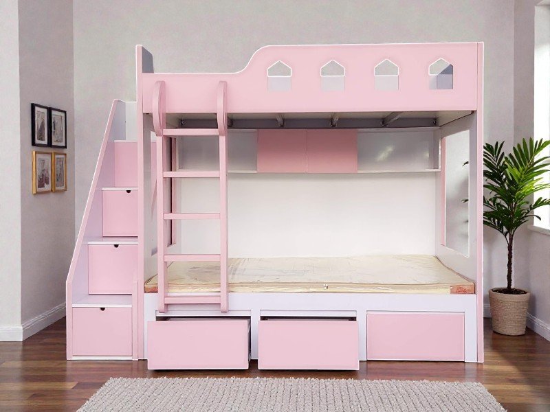 Giường tầng gỗ lựa chọn tối ưu cho không gian nhỏ 2025 10 Giường tầng gỗ