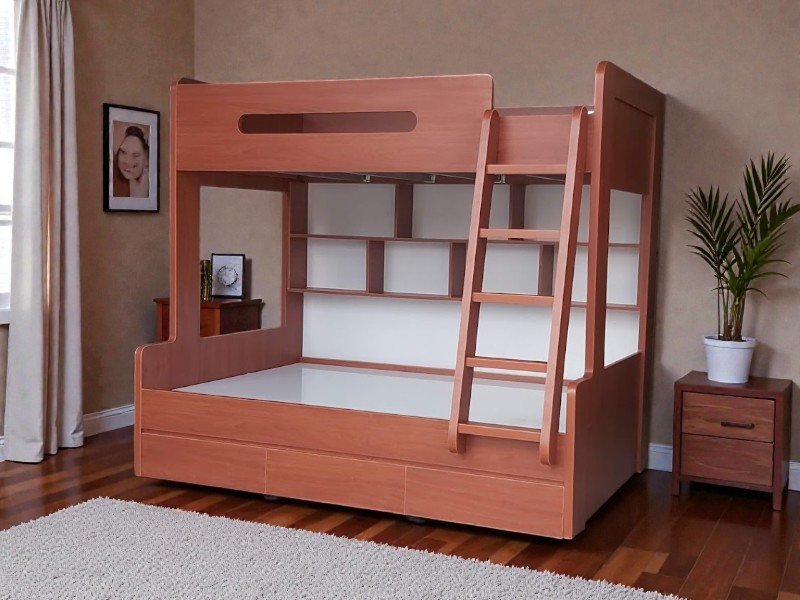 Giường tầng gỗ lựa chọn tối ưu cho không gian nhỏ 2025 24 Giường tầng giá rẻ