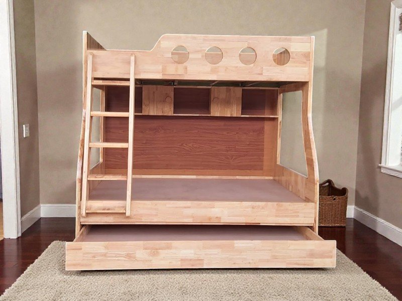 Giường tầng gỗ lựa chọn tối ưu cho không gian nhỏ 2025 20 Giường tầng gỗ công nghiệp