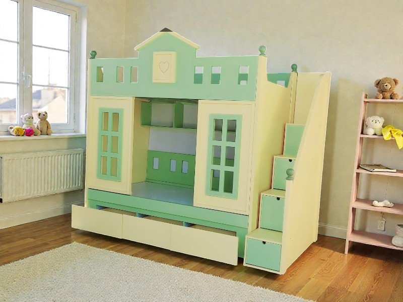 Giường tầng gỗ