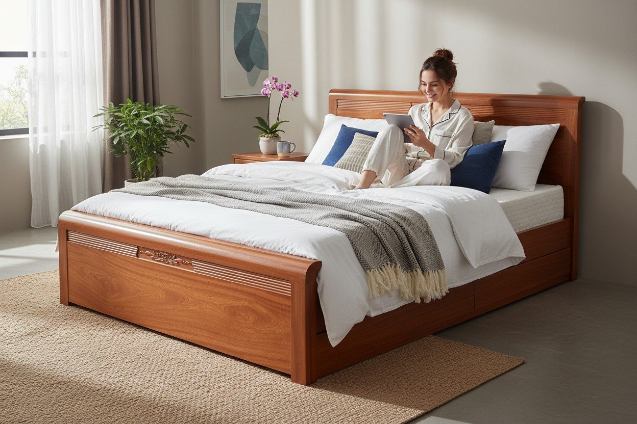 Mẫu giường đẹp hiện đại cho căn hộ TPHCM