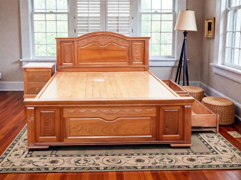 Mua giường gỗ giá rẻ