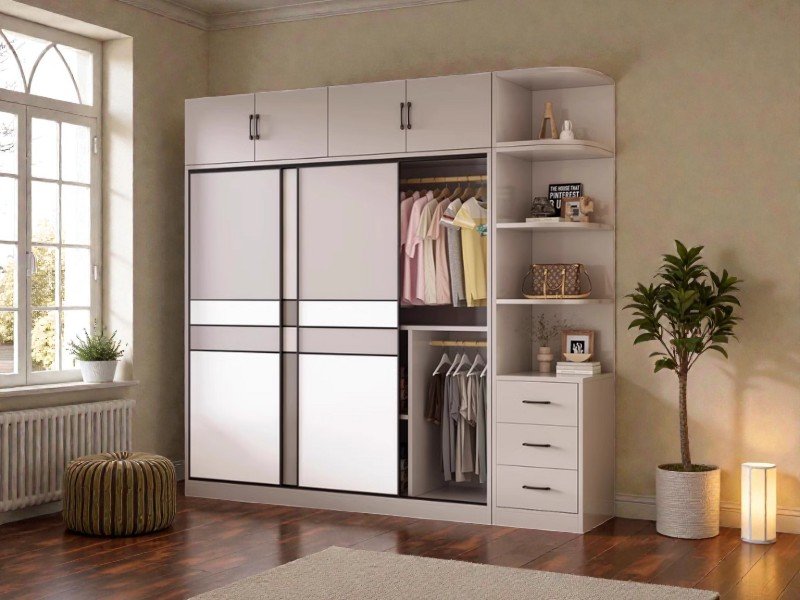 Tủ áo gỗ tự nhiên hcm