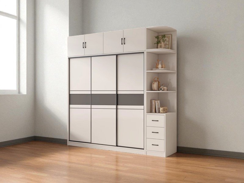 Tủ đựng quần áo giá rẻ tại TPHCM 3 cánh, 4 cánh đẹp 24 Tủ đựng quần áo giá rẻ tại TPHCM