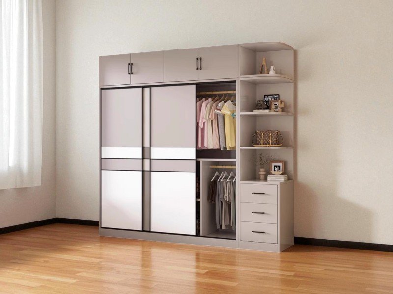 Tủ đựng quần áo giá rẻ tại TPHCM 3 cánh, 4 cánh đẹp 22 Tủ đựng quần áo giá rẻ tại TPHCM