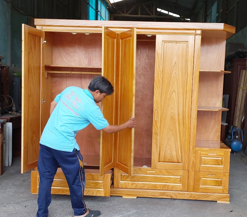 Tủ quần áo gỗ đẹp bền theo thời gian – Mẫu mới nhất 2025 18 Tủ quần áo gỗ