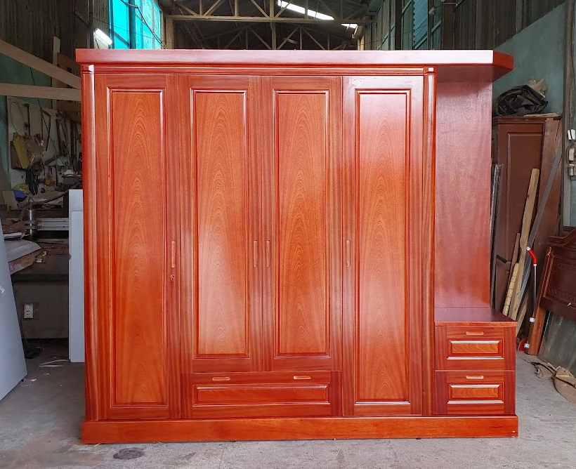 Tủ quần áo gỗ đẹp bền theo thời gian – Mẫu mới nhất 2025 38 Tủ quần áo gỗ