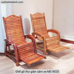 Ghế gỗ thư giãn căm xe