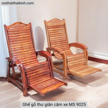 Ghế gỗ thư giãn căm xe