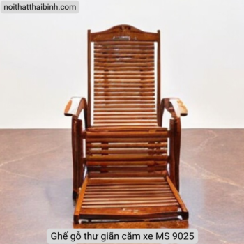 Ghế gỗ thư giãn căm xe MS 9025 Ghế gỗ thư giãn căm xe MS 9025