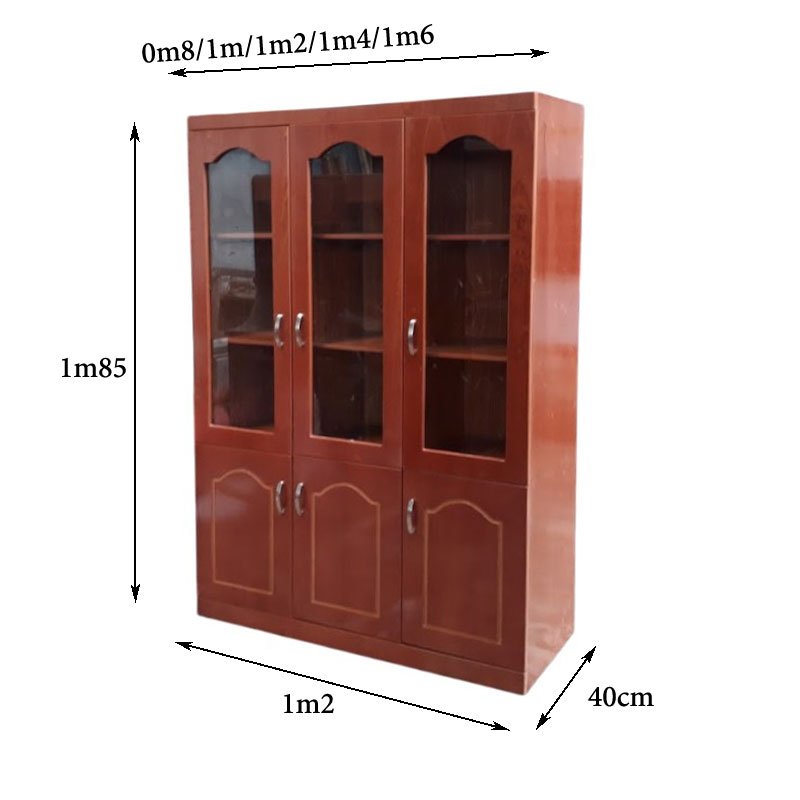 Tủ hồ sơ văn phòng MS 6465 5 Kích thước tủ tài liệu gỗ công nghiệp