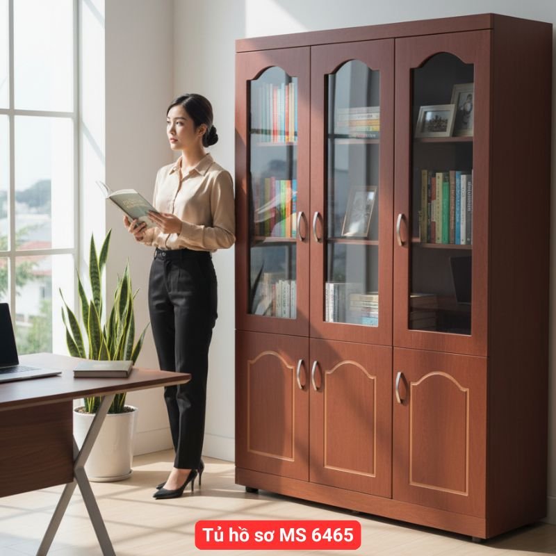 Tủ hồ sơ văn phòng MS 6465 1 Mẫu tủ đựng hồ sơ