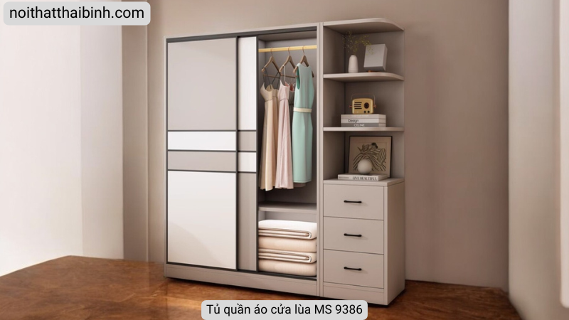 Tủ áo cửa lùa cao cấp MS 9386 18 Tủ quần áo cửa lùa tphcm