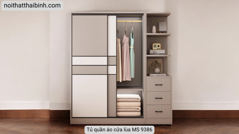Tủ áo cửa lùa cao cấp MS 9386 17 Tủ quần áo cửa lùa tphcm