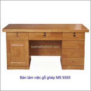 bàn làm việc gỗ ghép 9355