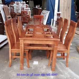 bộ bàn ăn gỗ 9347