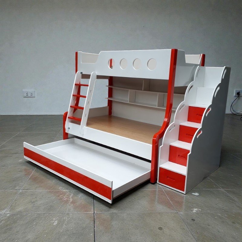 Giường tầng trẻ em MS 9412 6 Giường 2 tầng cho bé