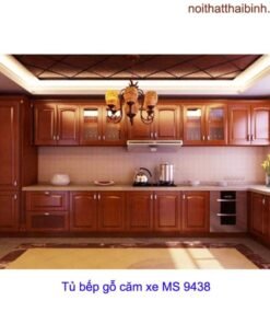 Tủ bếp gỗ căm xe MS 9438