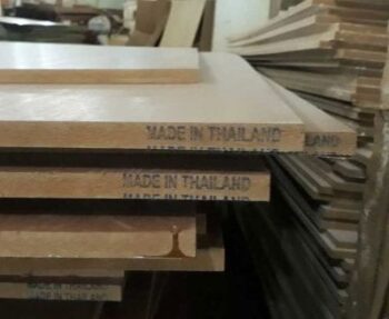 Nguyên liệu sản xuất gỗ công nghiệp mdf sản xuất tại Thái Lan phủ vân gỗ tuyệt đẹp