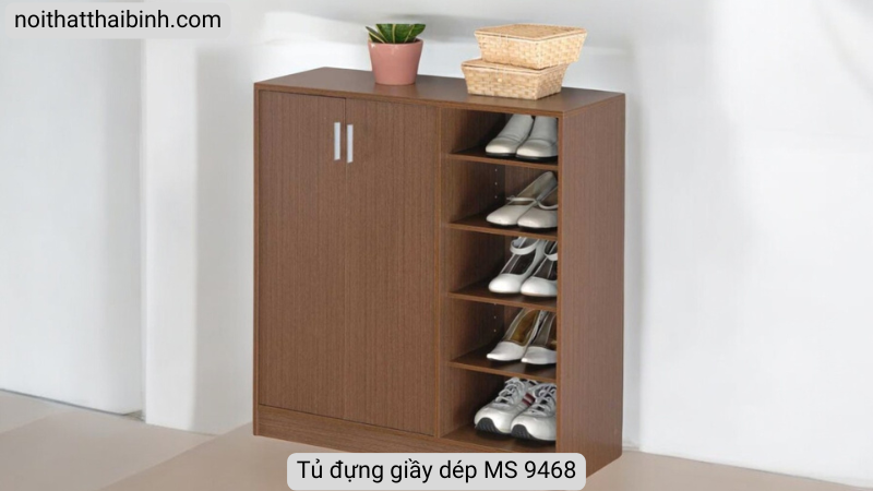 Tủ đựng giầy dép MS 9468 Giá 1m0 = 1.900.000 8 Tủ đựng giầy dép bằng gỗ giá rẻ