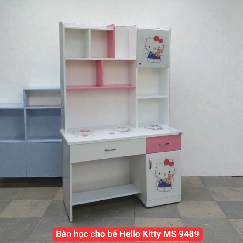 Bàn học cho bé Hello Kitty MS 9489 1 Bàn học cho bé giá rẻ tại TPHCM