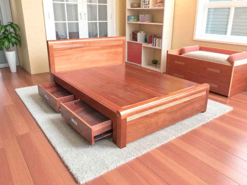 Giá giường gỗ